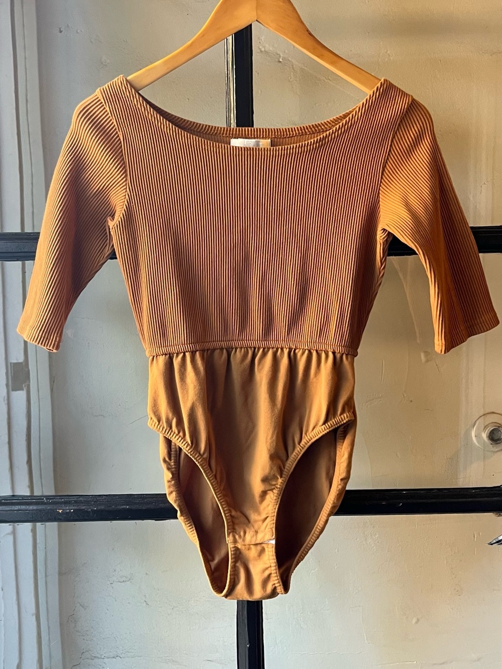 Darling Vintage I.Magnin Burnt Sienna Ribbed Bodysuit